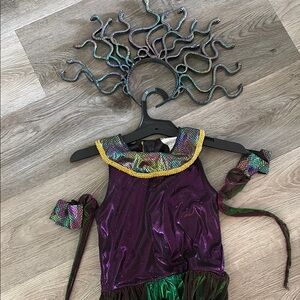 Enchanting Medusa Kids Costume - Purple and Green